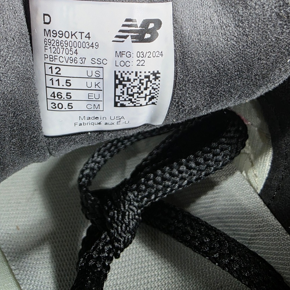 New Balance 990v4 Kith Rose Sneakers Gray Purple Pink Mens Size 12 Comfort Shoes - Picture 8 of 8